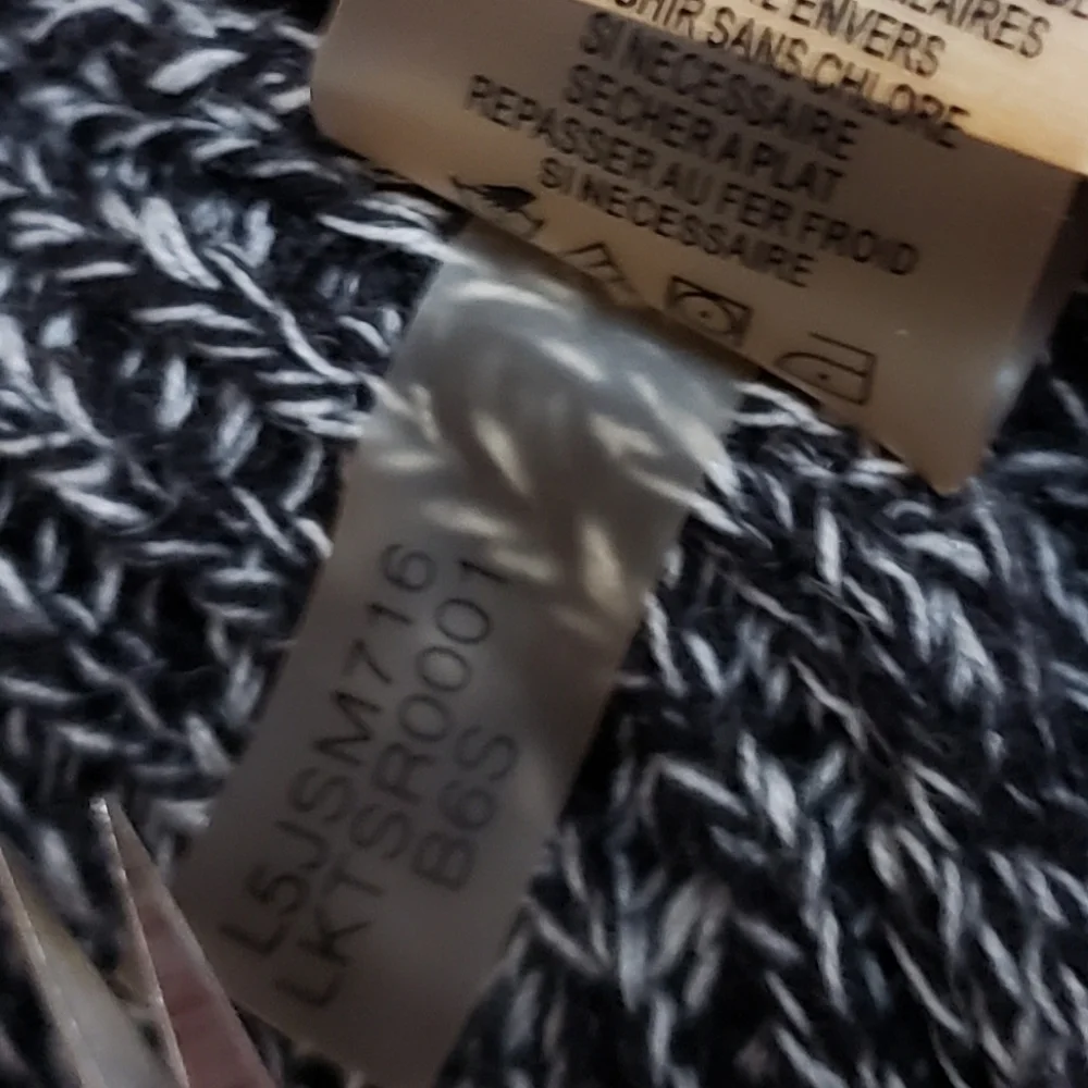 Karl Lagerfeld Gray Heather Cascade High-Low Sweater Cardigan